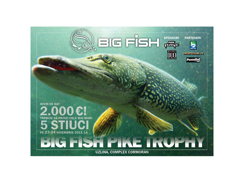 Big Fish PIKE TROPHY - Concurs de pescuit la stiuca in Delta